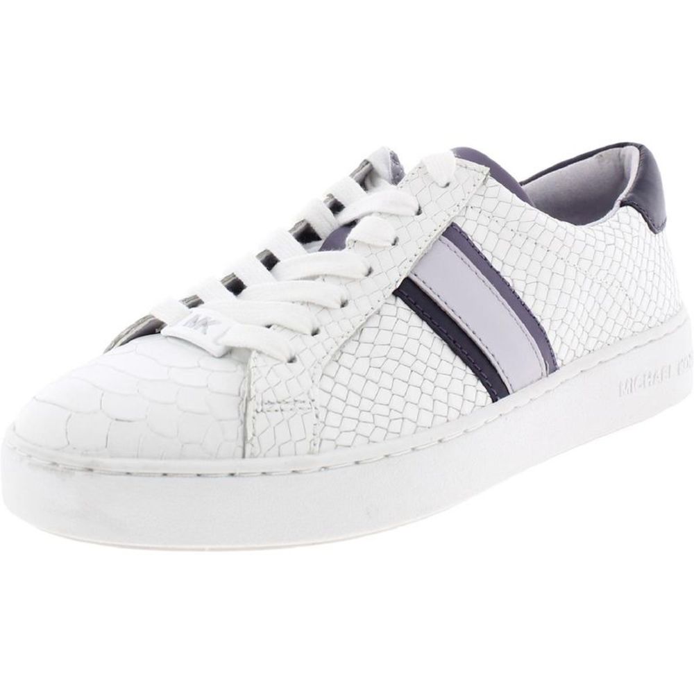 MICHAEL Michael Kors Womens Irving White Glitter Fashion Sneakers Shoes NWT